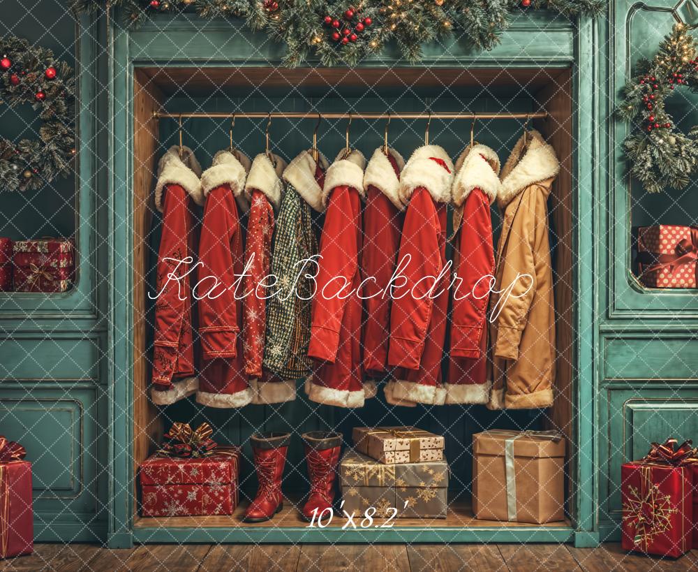 Kate Weihnachten Mäntel Geschenkboxen Vintage Hintergrund Entworfen von Emetselch