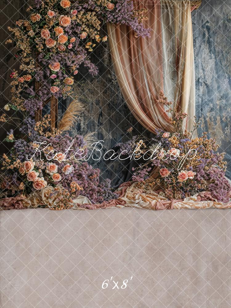 Kate Hochzeit Blumenbogen Vintage Hintergrund Entworfen von Emetselch - Kate Backdrop.de