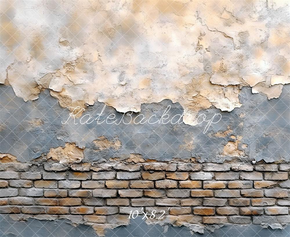 Kate Vintage Putz Ziegelstein Wand Hintergrund Entworfen von Mini MakeBelieve - Kate Backdrop.de