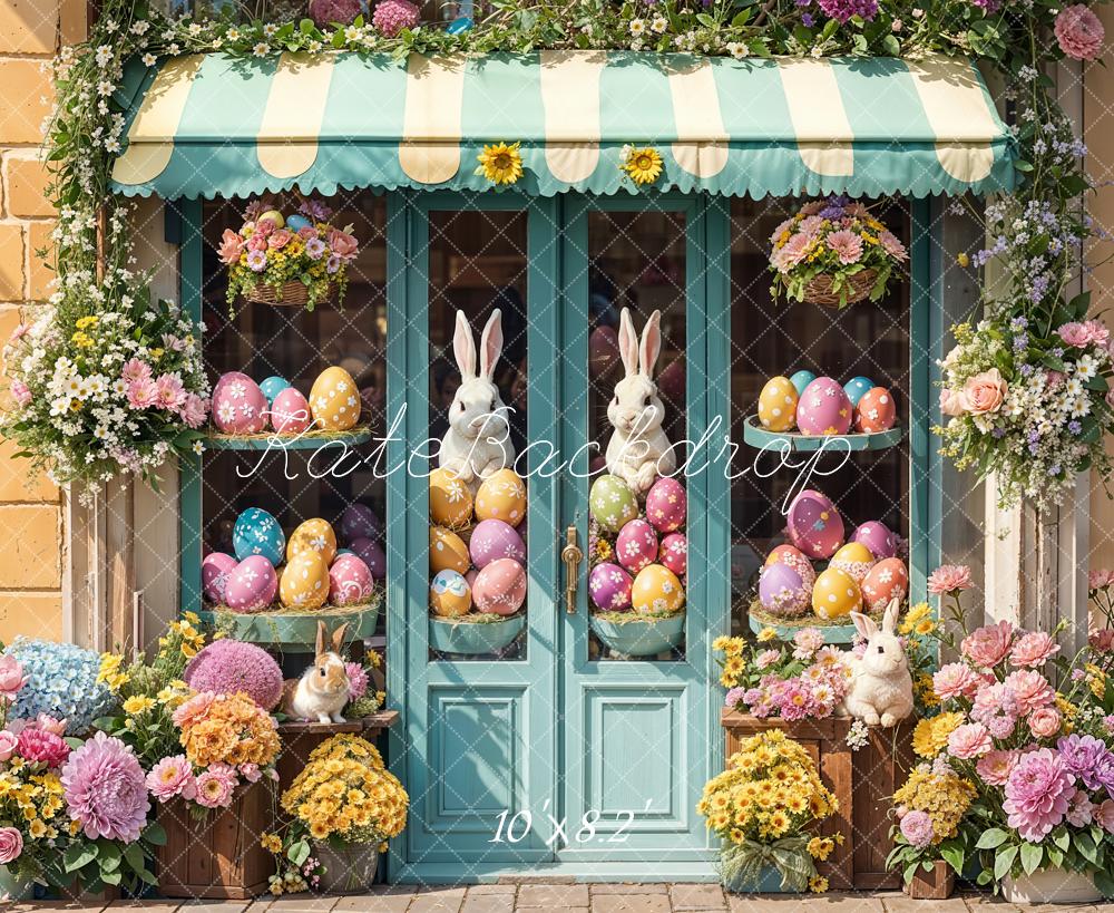 Kate Ostern Hasen Eier Blumen Hintergrund Entworfen von Emetselch