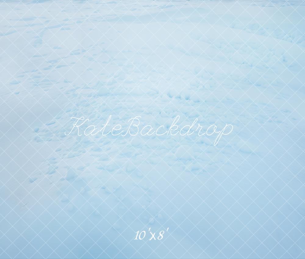 Kate Winter Schnee Textur Blau Fleece Hintergrund Entworfen von Kate Image - Kate Backdrop.de
