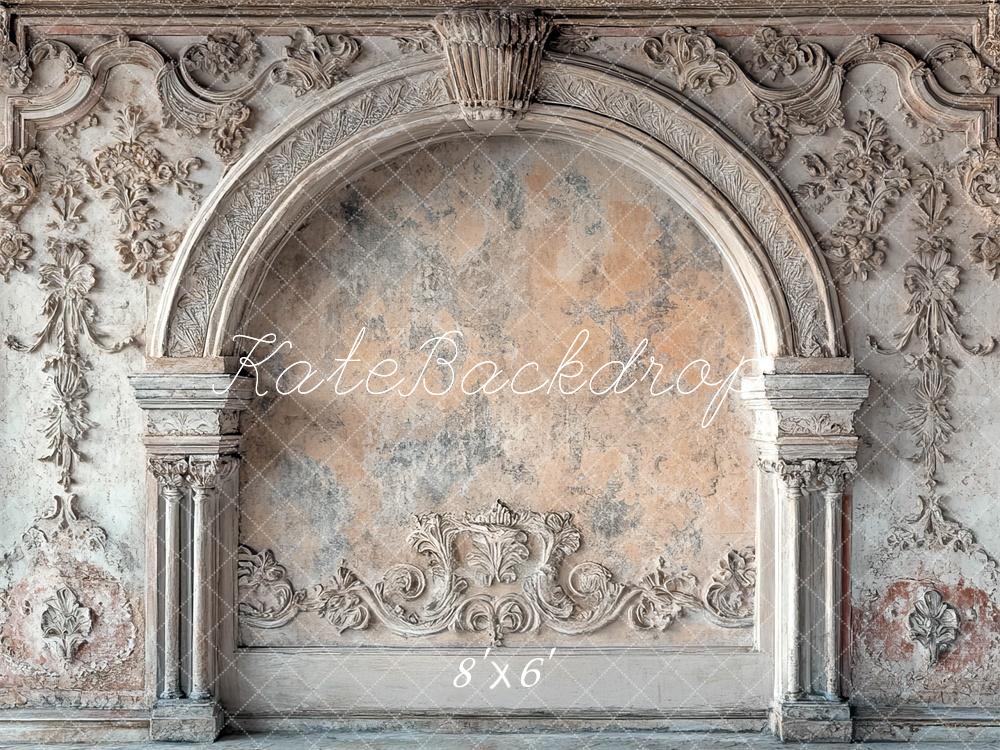 Kate Barock Wand Bogen Verziert Hintergrund Entworfen von Mini MakeBelieve