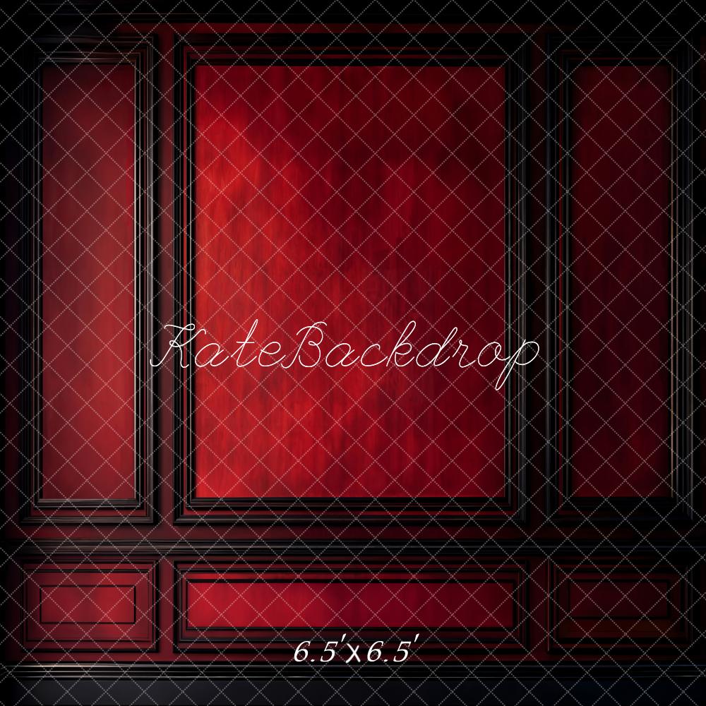 Kate Vintage Rote Wand Holzpaneele Hintergrund Entworfen von Emetselch - Kate Backdrop.de