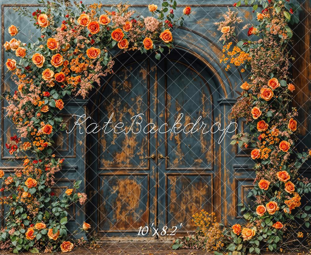 Kate Vintage Tür Blumen Ranke Hintergrund Entworfen von Emetselch - Kate Backdrop.de