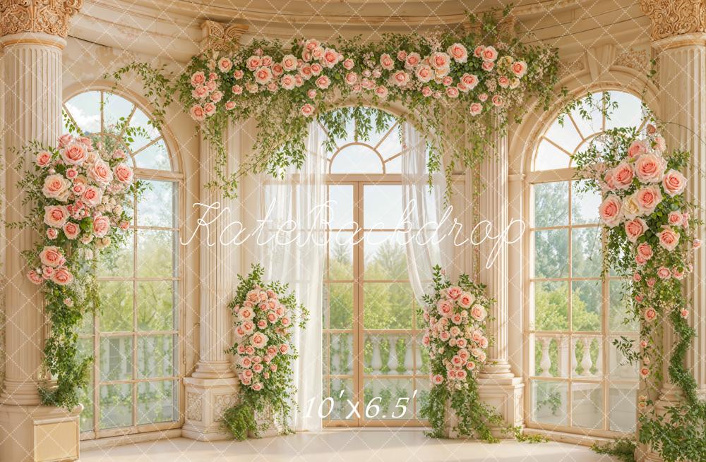 Kate Hochzeit Blumen Fenster Klassisch Hintergrund Entworfen von Emetselch
