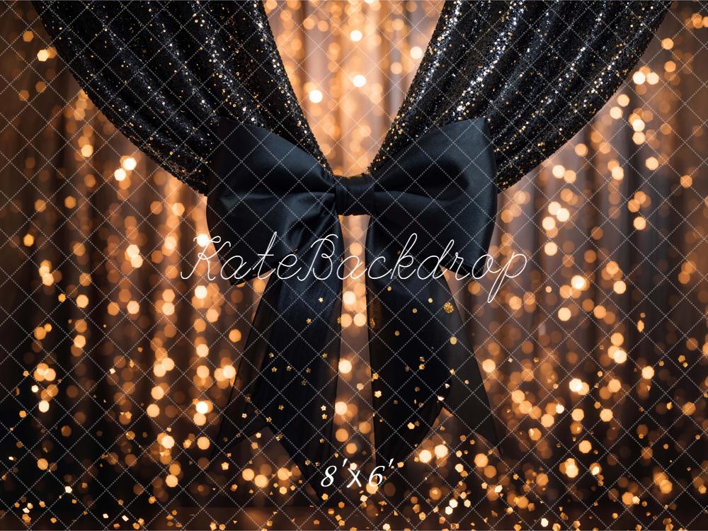 Kate Ball Glitzer Vorhang Goldlicht Hintergrund Entworfen von Chain - Kate Backdrop.de