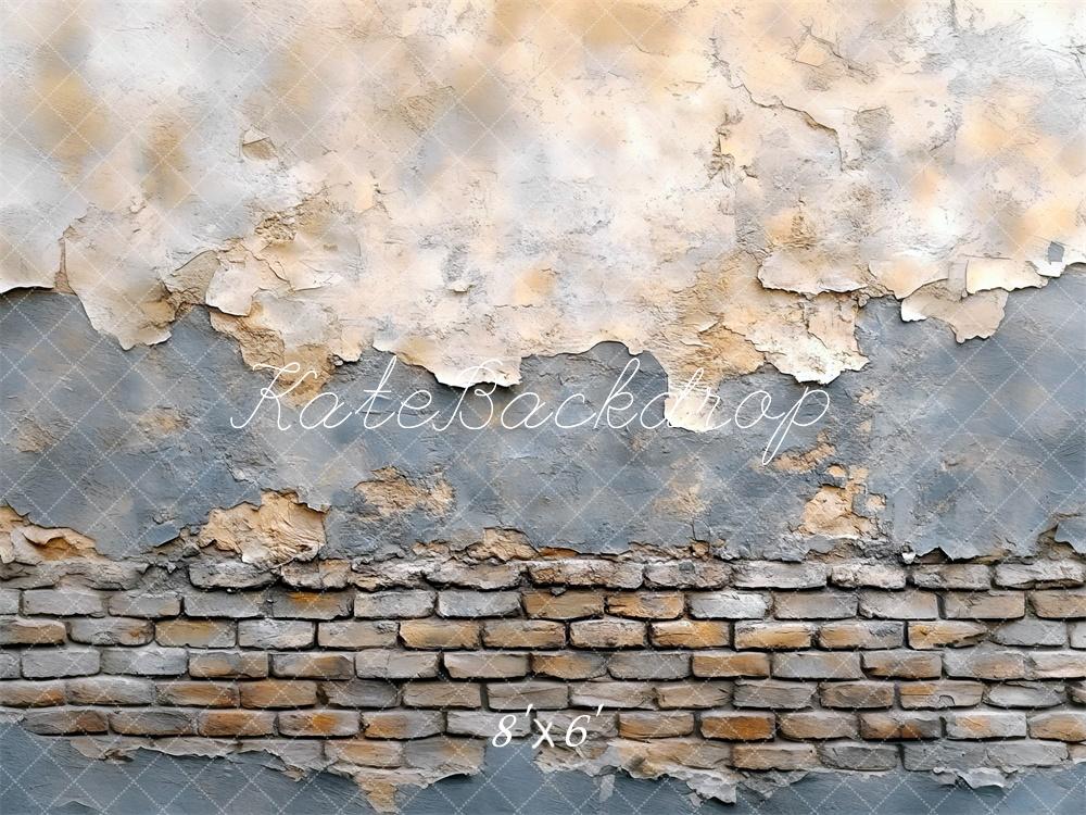 Kate Vintage Putz Ziegelstein Wand Hintergrund Entworfen von Mini MakeBelieve - Kate Backdrop.de