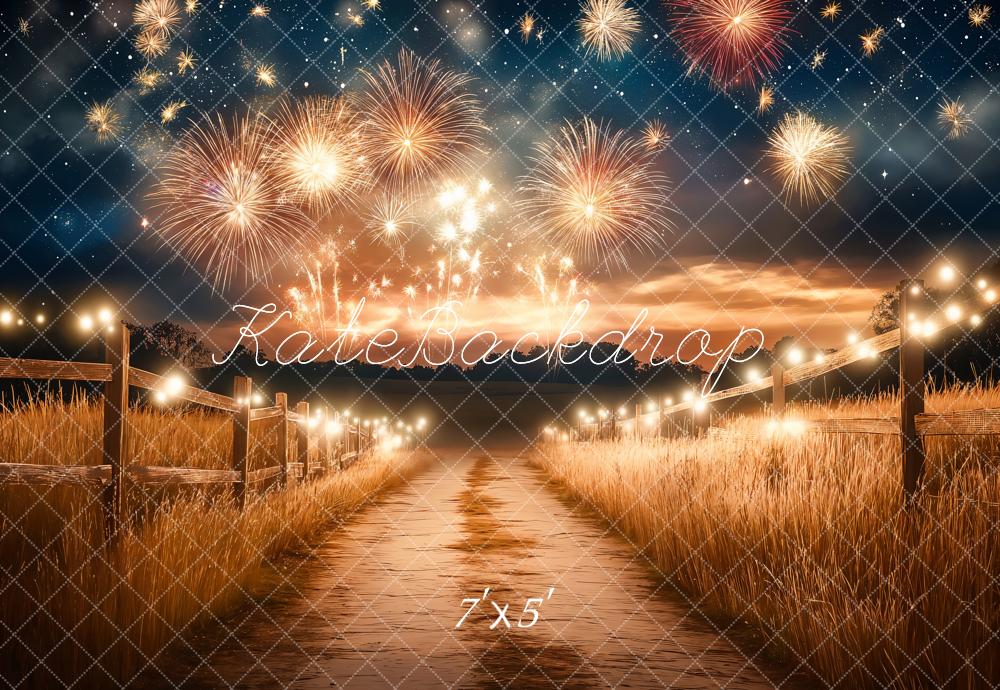 Kate Neujahr Feuerwerk Lichter Pfad Hintergrund Entworfen von Emetselch - Kate Backdrop.de