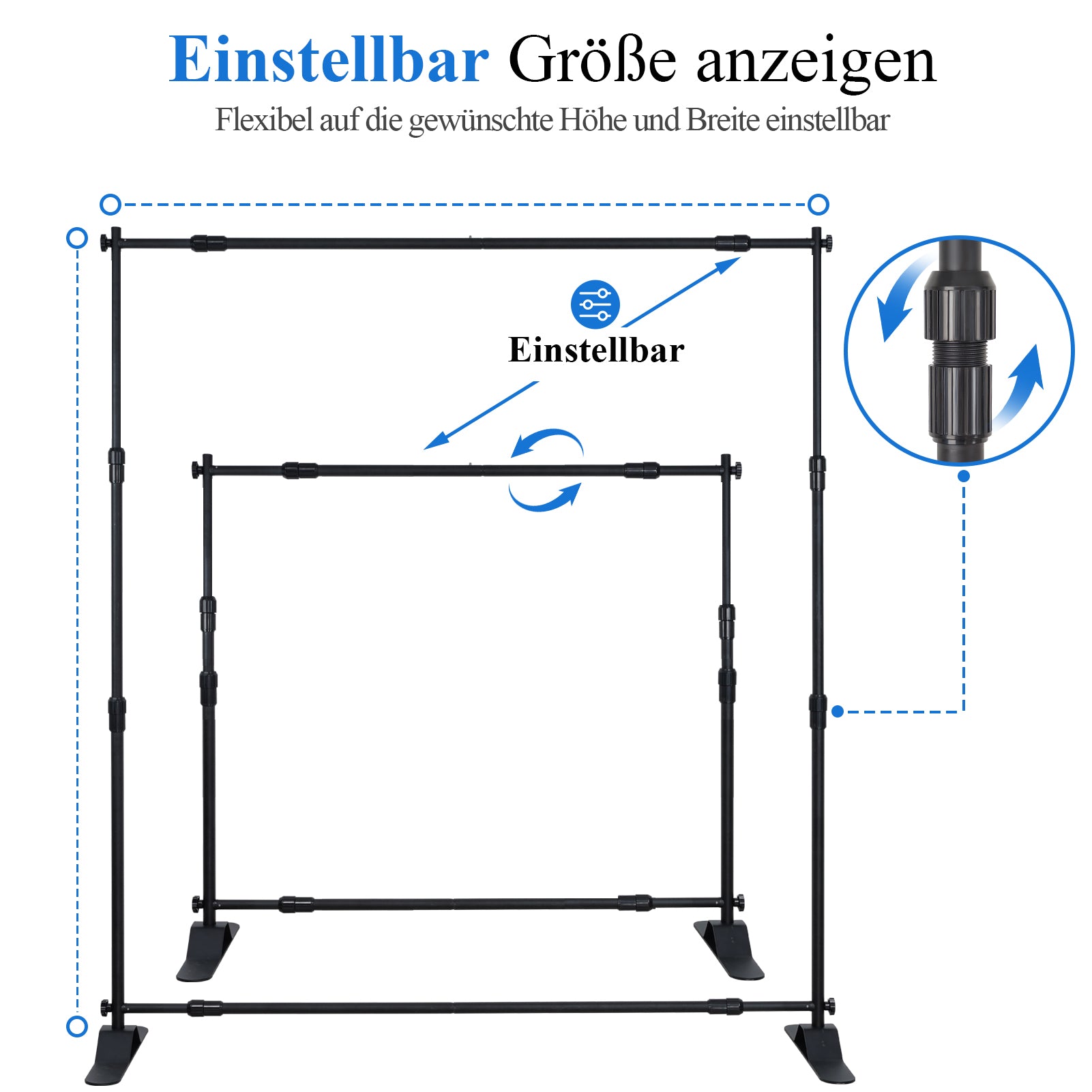 Kate Gerüst Teleskopische Ausrüstung Verstellbare Fotokulisse Display Ständer