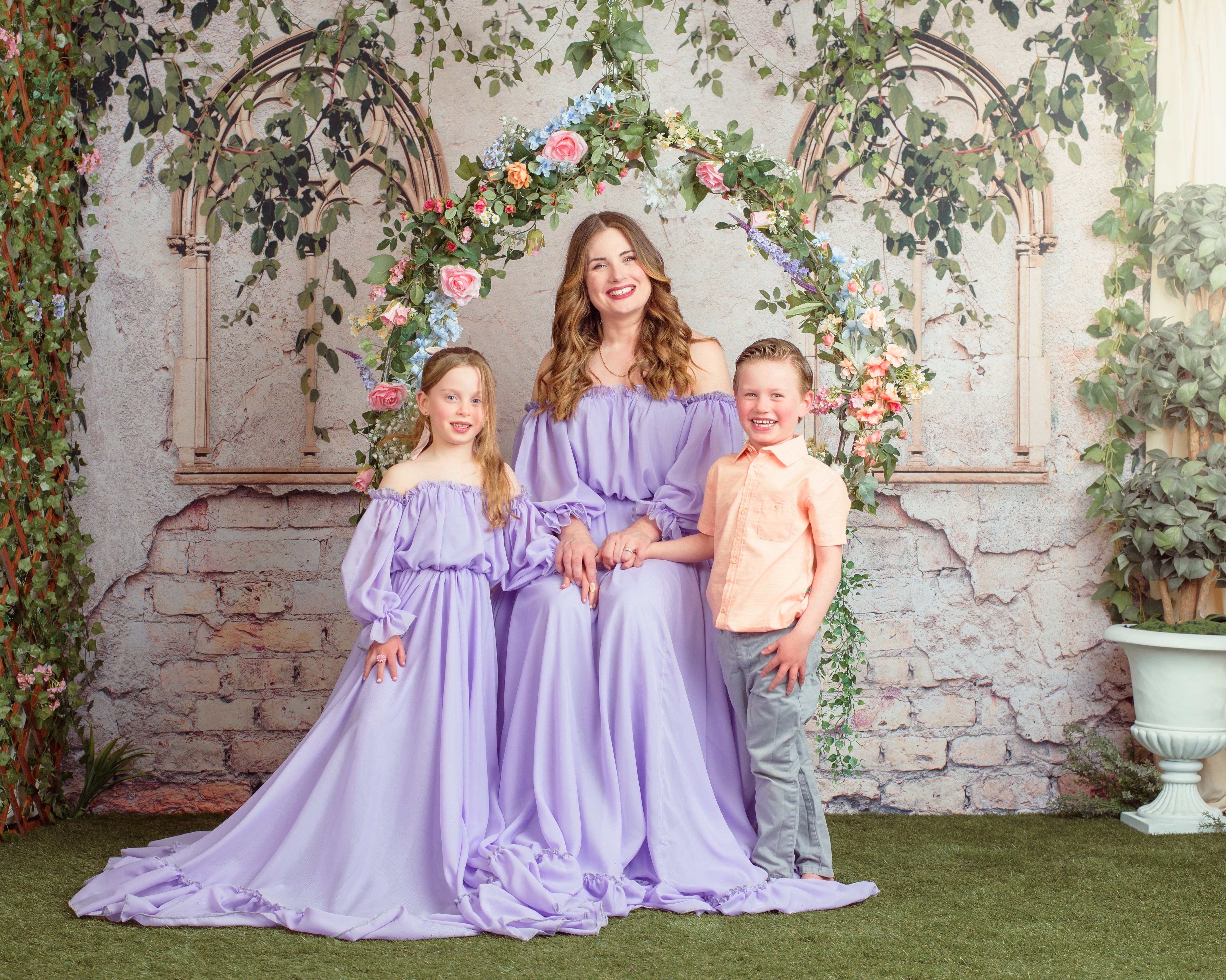 Kate Sommer alte Backsteinmauer mit grünem Hintergrund für Fotografie - Kate Backdrop.de