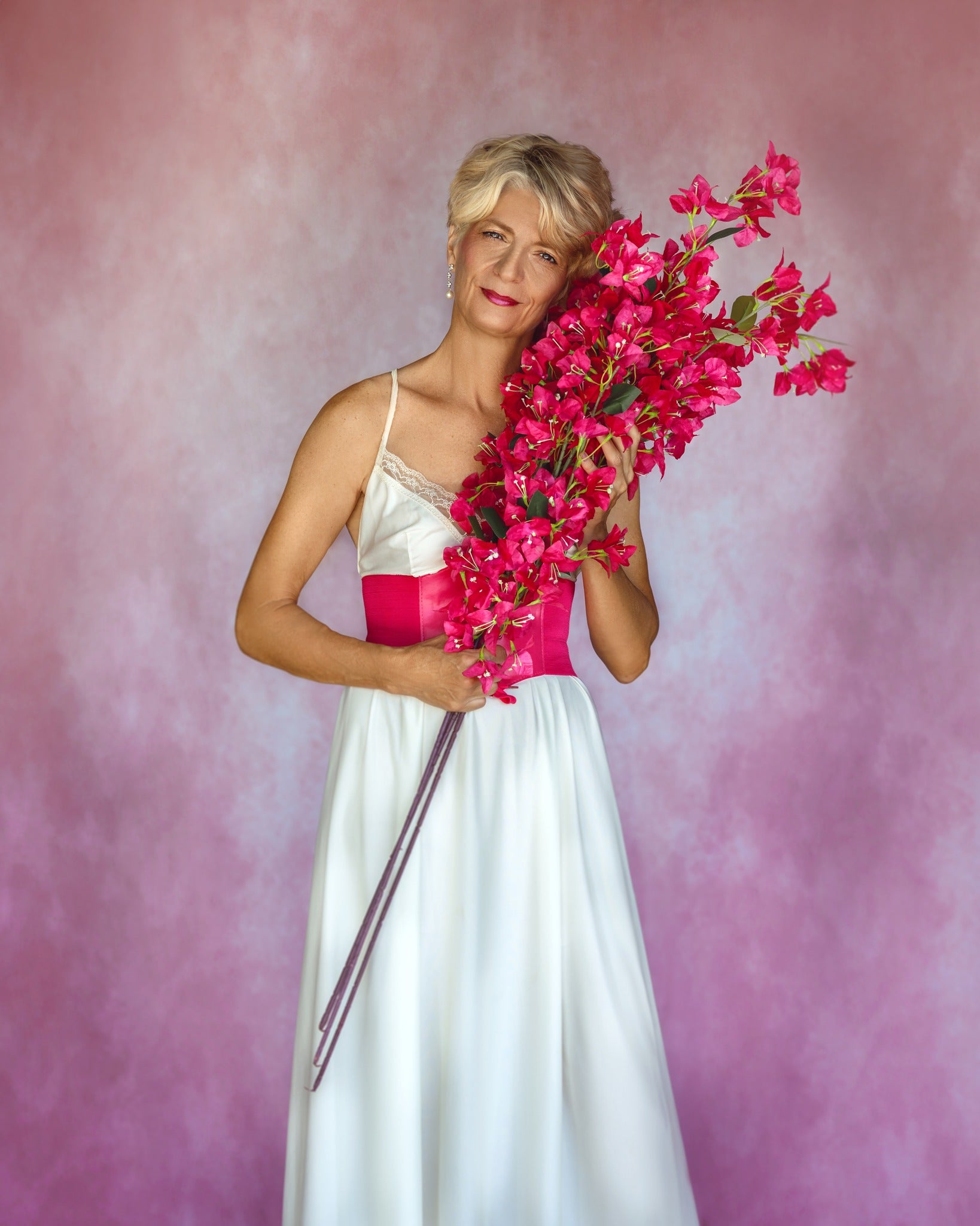 Kate Abstrakter Hintergrund Rosa Textur für Portraitfotografie - Kate Backdrop.de