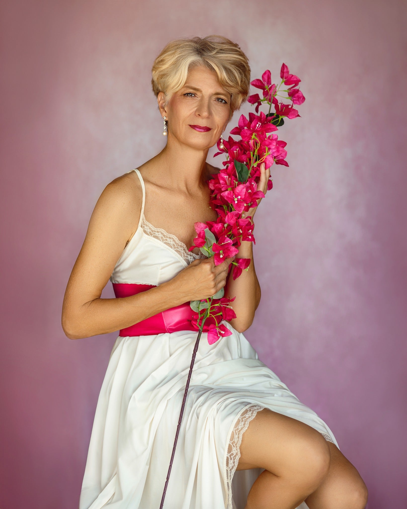 Kate Abstrakter Hintergrund Rosa Textur für Portraitfotografie - Kate Backdrop.de