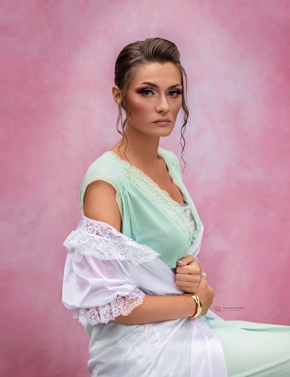 Kate Abstrakter Hintergrund Rosa Textur für Portraitfotografie - Kate Backdrop.de