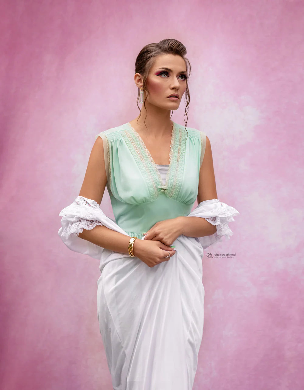 Kate Abstrakter Hintergrund Rosa Textur für Portraitfotografie - Kate Backdrop.de