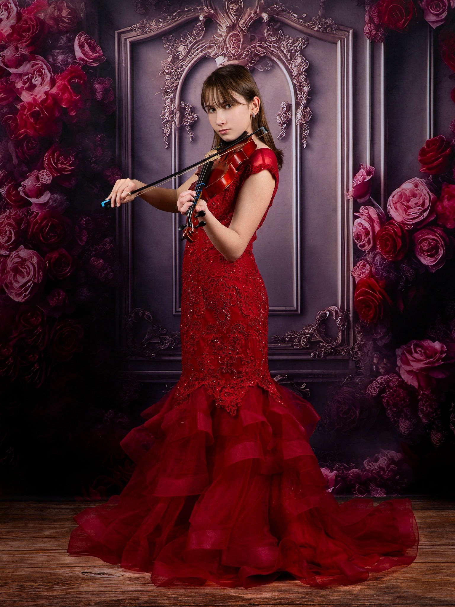 Kate Romantische Rose Floral Vintage Wand Hintergrund für Fotografie - Kate Backdrop.de