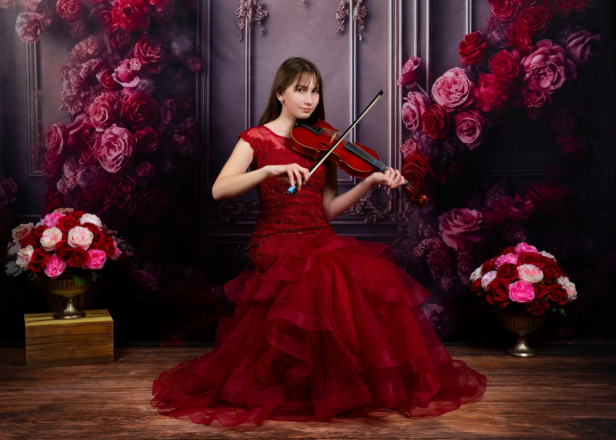 Kate Romantische Rose Floral Vintage Wand Hintergrund für Fotografie - Kate Backdrop.de