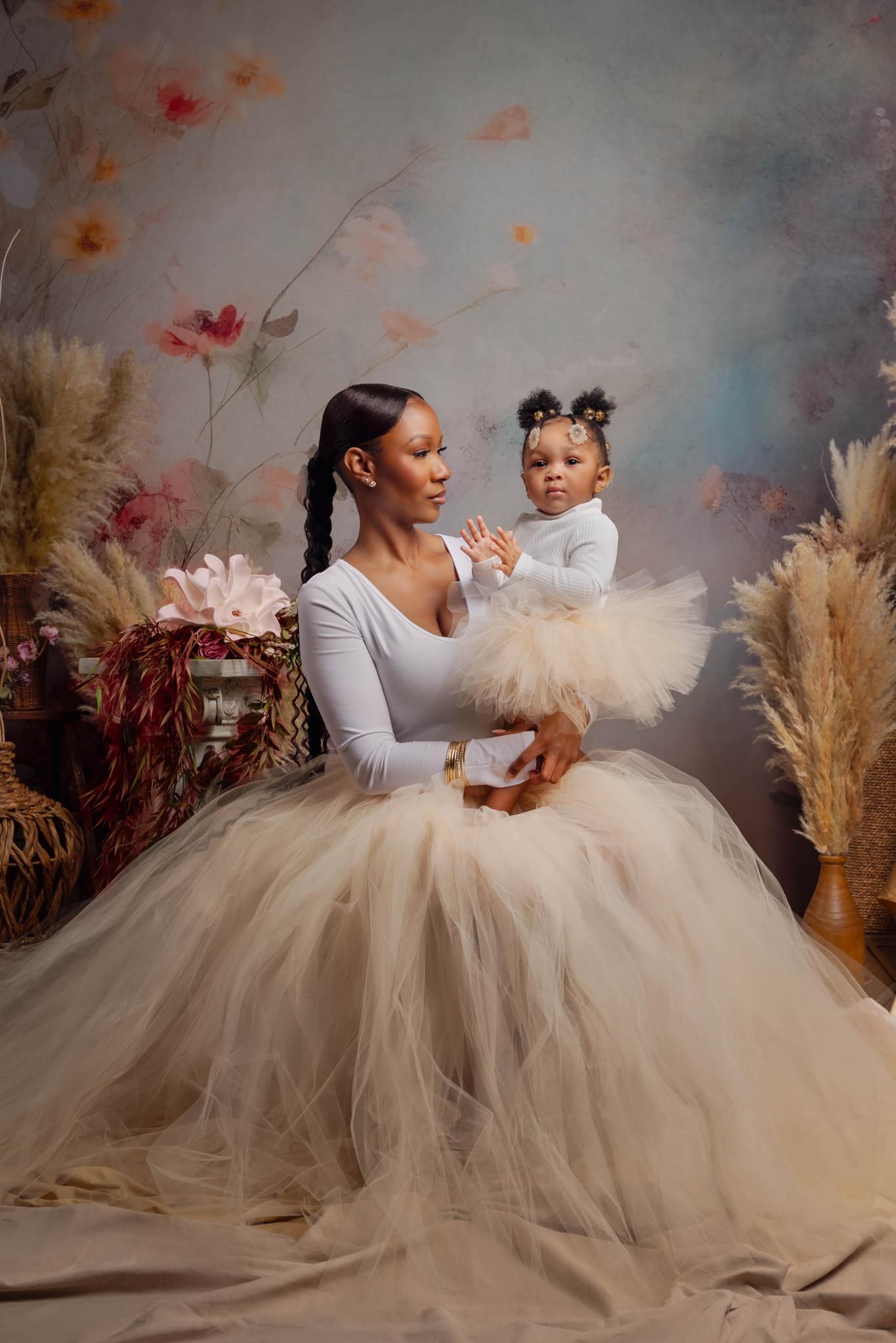 Kate Mystische Blüten Kunst Fleece Hintergrund Entworfen von Patty Robert - Kate Backdrop.de