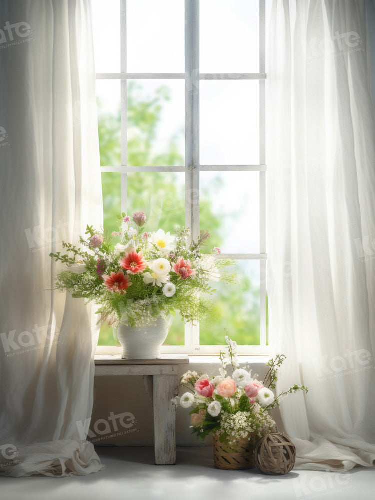Kate Sommer/Frühling Fenster Raum Hintergrund von Chain Photography - Kate Backdrop.de