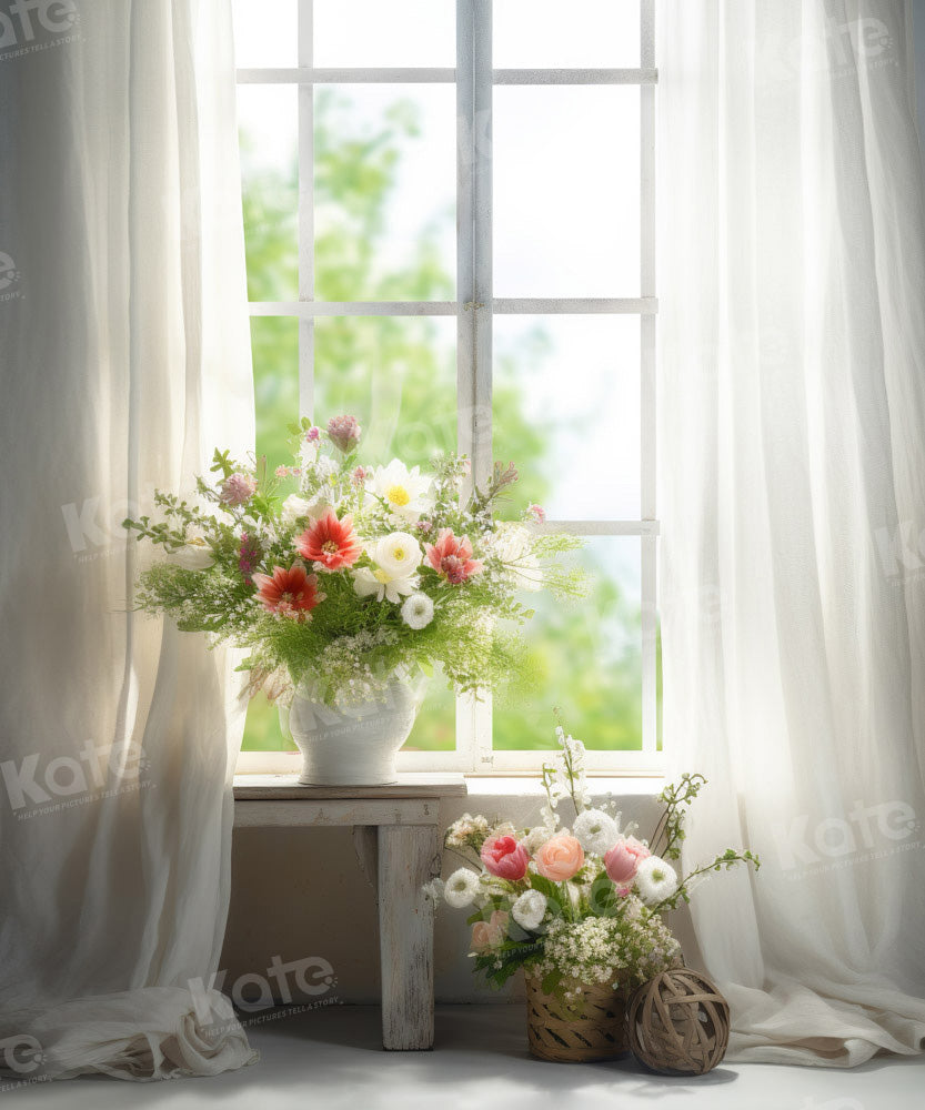 Kate Sommer/Frühling Fenster Raum Hintergrund von Chain Photography - Kate Backdrop.de
