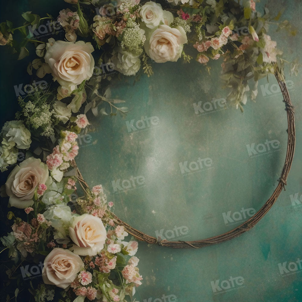 Kate Fine Art Floral Arch Grüner Hintergrund für Fotografie - Kate Backdrop.de