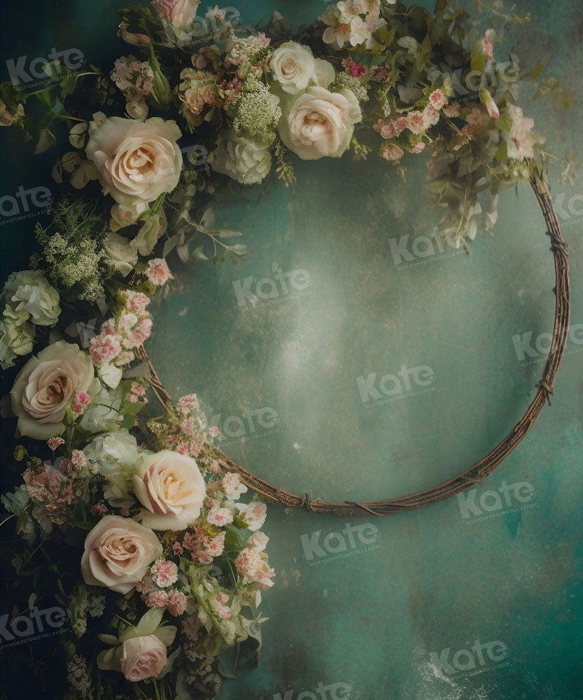 Kate Fine Art Floral Arch Grüner Hintergrund für Fotografie - Kate Backdrop.de