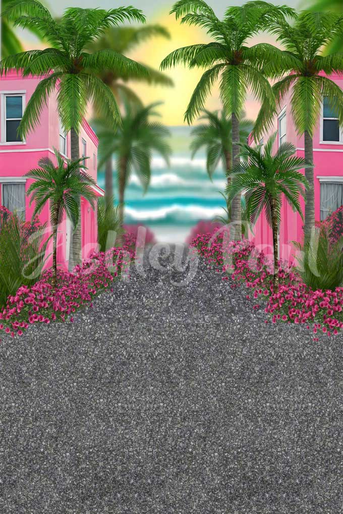 Kate Sommer Pool Party Puppe Traum nehmen Sie mich an den Strand Hintergrund von Ashley Paul - Kate Backdrop.de