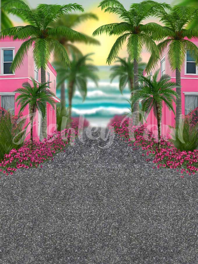 Kate Sommer Pool Party Puppe Traum nehmen Sie mich an den Strand Hintergrund von Ashley Paul - Kate Backdrop.de