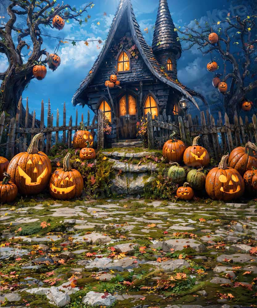 Kate Halloween Haus Hintergrund von Chain Photography - Kate Backdrop.de