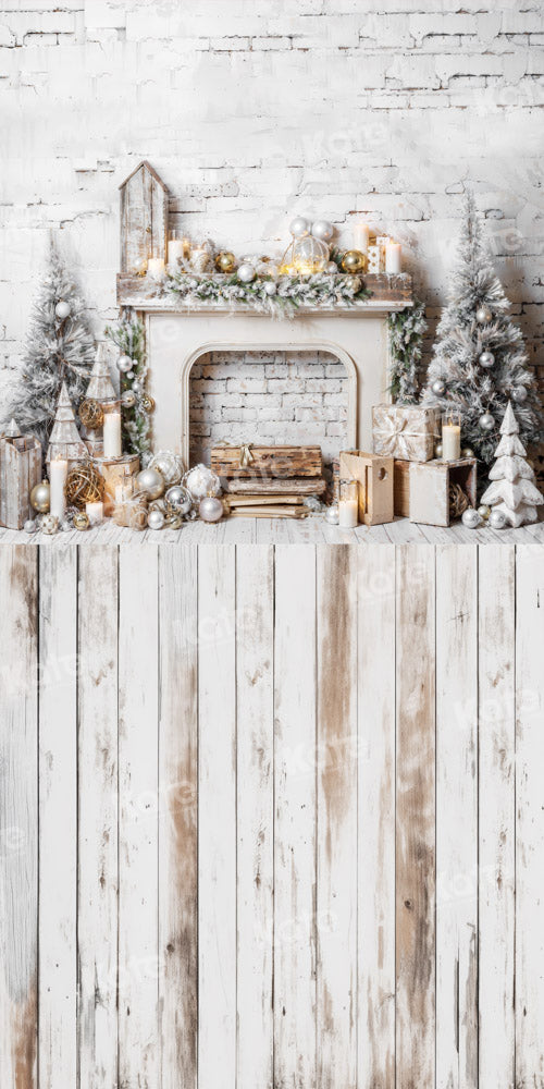 Kate Weihnachten Tür Baum Schnee Hintergrund von Emetselch - Kate Backdrop.de