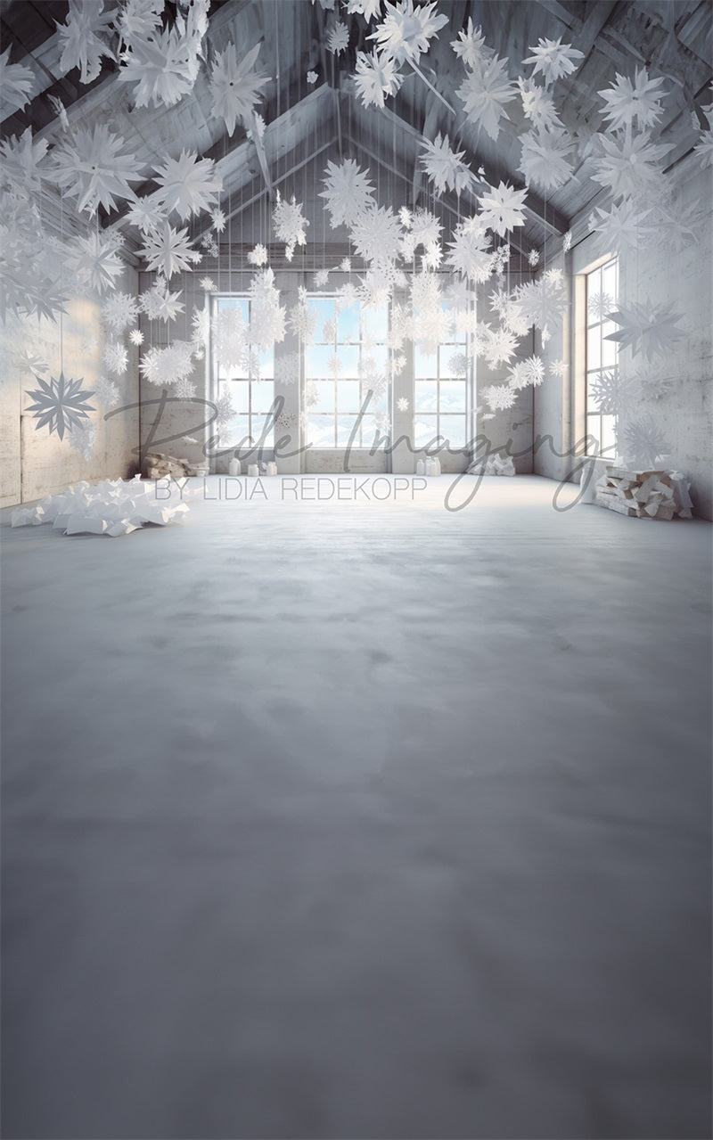 Kate Kombibackdrop Papier Schneeflocke Hintergrund von Lidia Redekopp