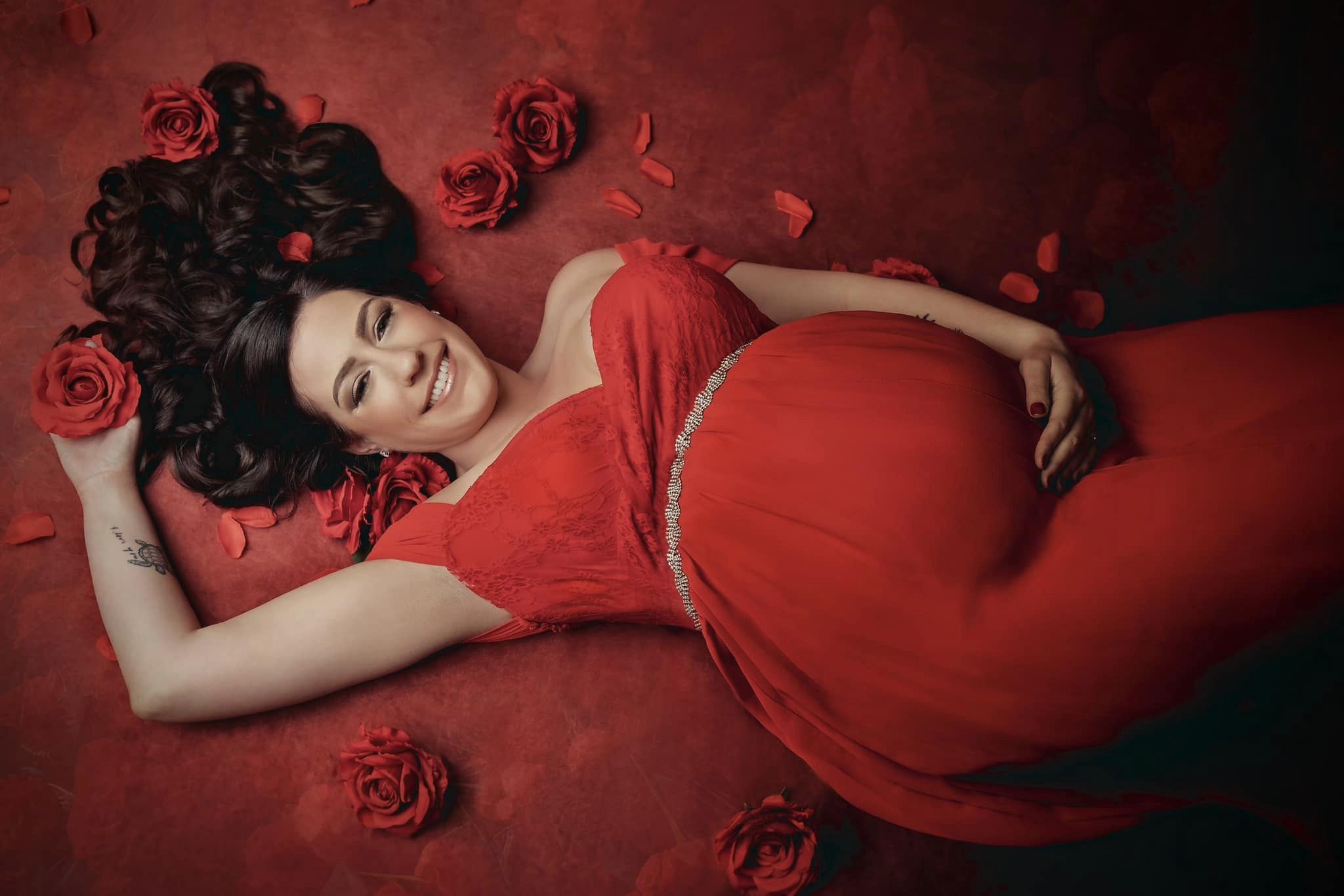 Kate Rote Vintage abstrakten Hintergrund - Kate Backdrop.de