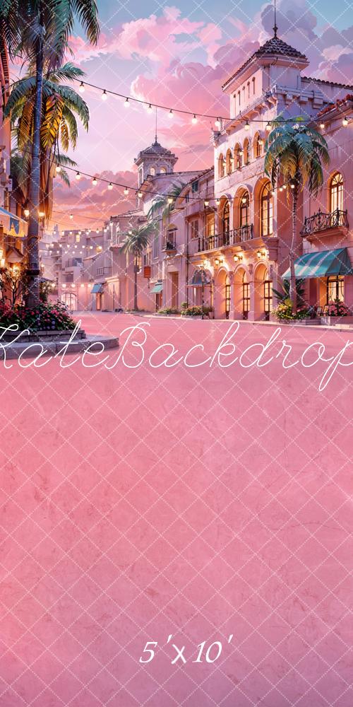 Kate Fegen Rosa Stadt Hintergrund von Chain Photography - Kate Backdrop.de
