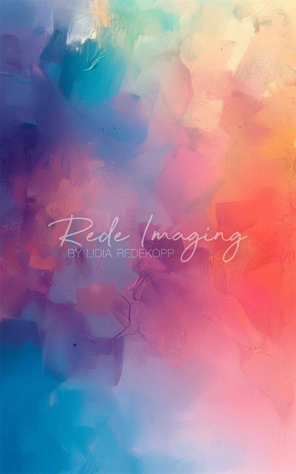 Kate Fine Art Bunter Pastell Malerei Hintergrund Entworfen von Lidia Redekopp - Kate Backdrop.de