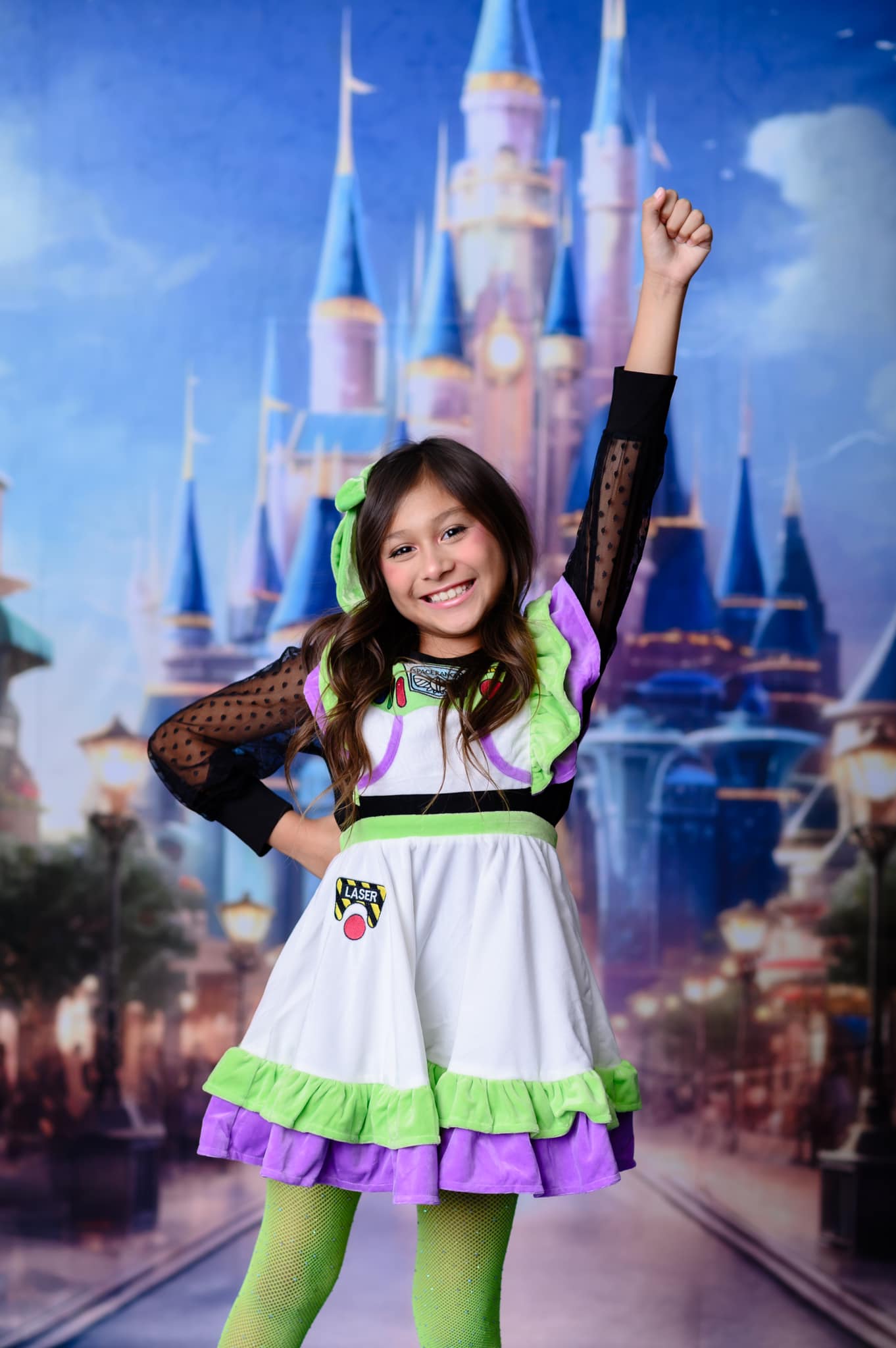 Kate Fantasy Magic Kingdom Blauer Schloss Hintergrund Entworfen von Lidia Redekopp - Kate Backdrop.de