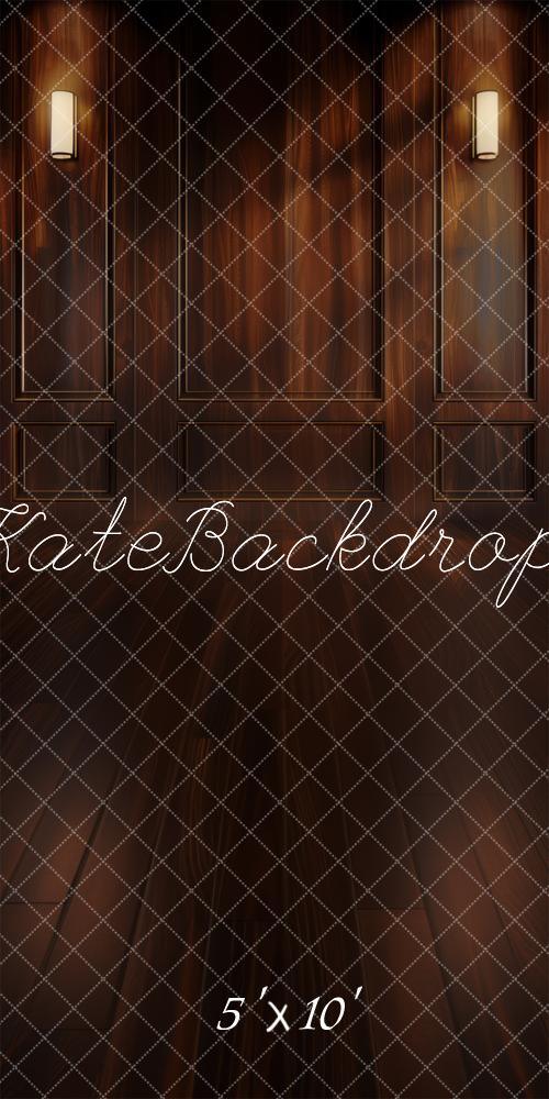 ⚡Blitzangebote #2-Kate Boudoir Braun Holz Wand Kombi-Hintergrund - Kate Backdrop.de