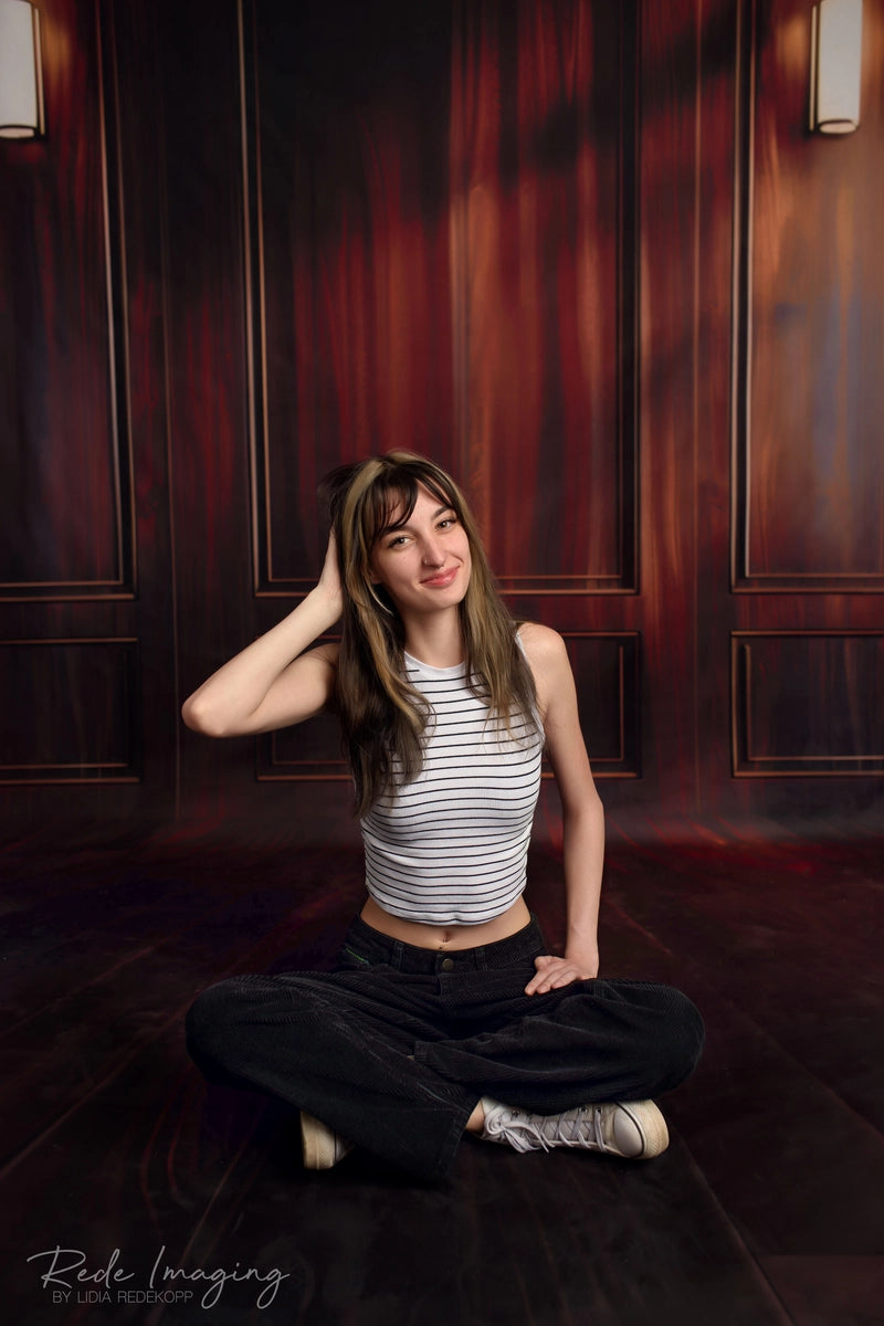 ⚡Blitzangebote #2-Kate Boudoir Braun Holz Wand Kombi-Hintergrund - Kate Backdrop.de