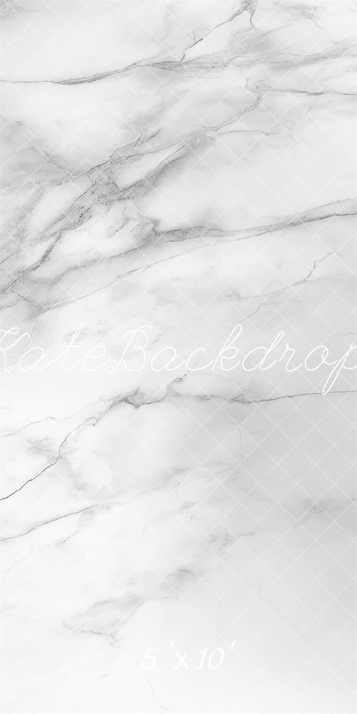 Kate Kombibackdrop Abstrakter weißer Marmor Sweep-Hintergrund für Fotografie von Mini MakeBelieve - Kate Backdrop.de