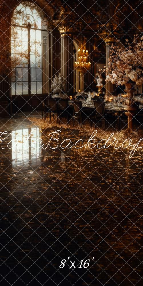 ⚡Blitzangebote #1-Kate Kombibackdrop Valentinstag Romantisches Herrenhaus Interieur Sweep-Hintergrund für Fotografie - Kate Backdrop.de