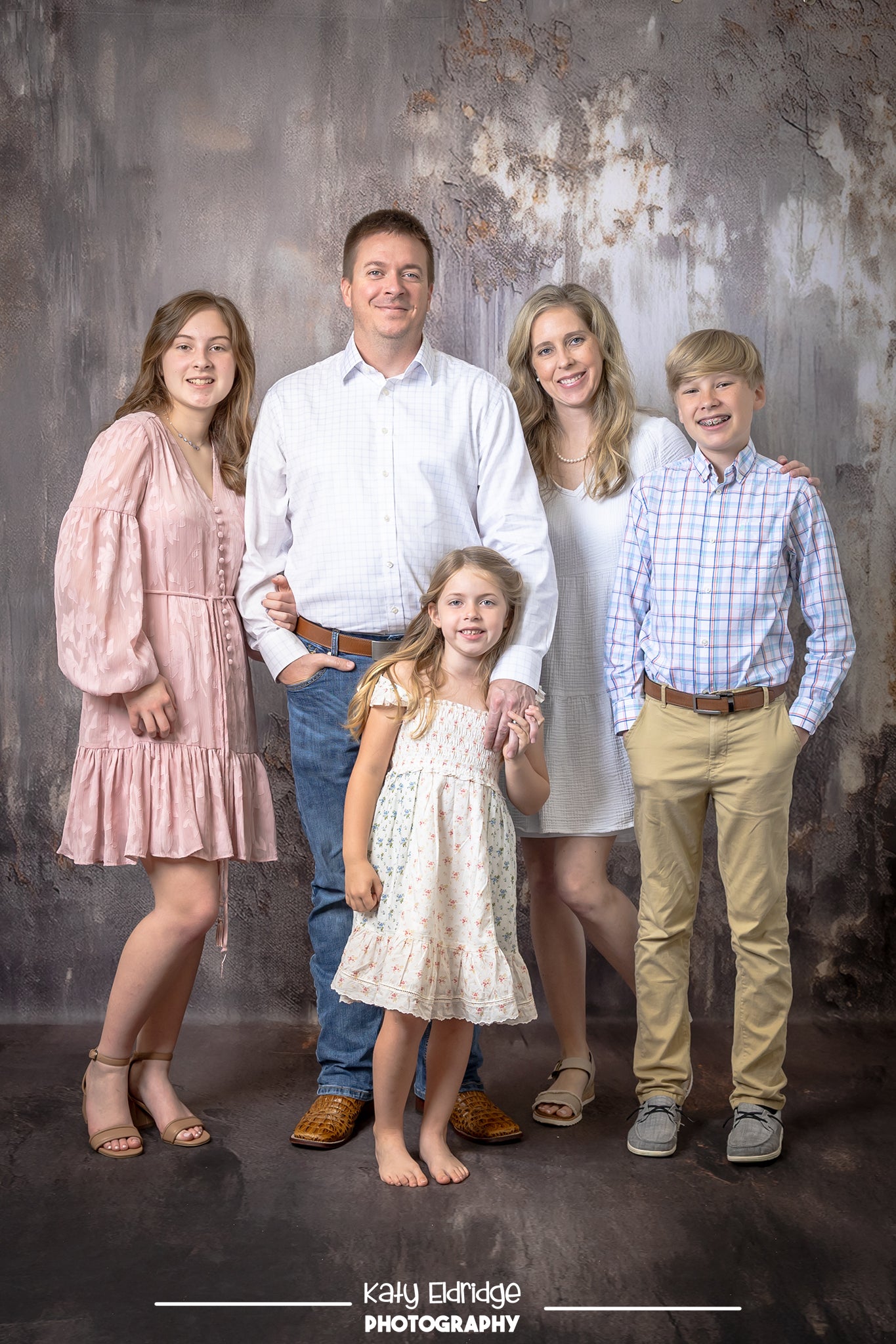 Kate Abstrakte Vintage Textur Grau Braun Kombi-Hintergrund von Mandy Ringe - Kate Backdrop.de