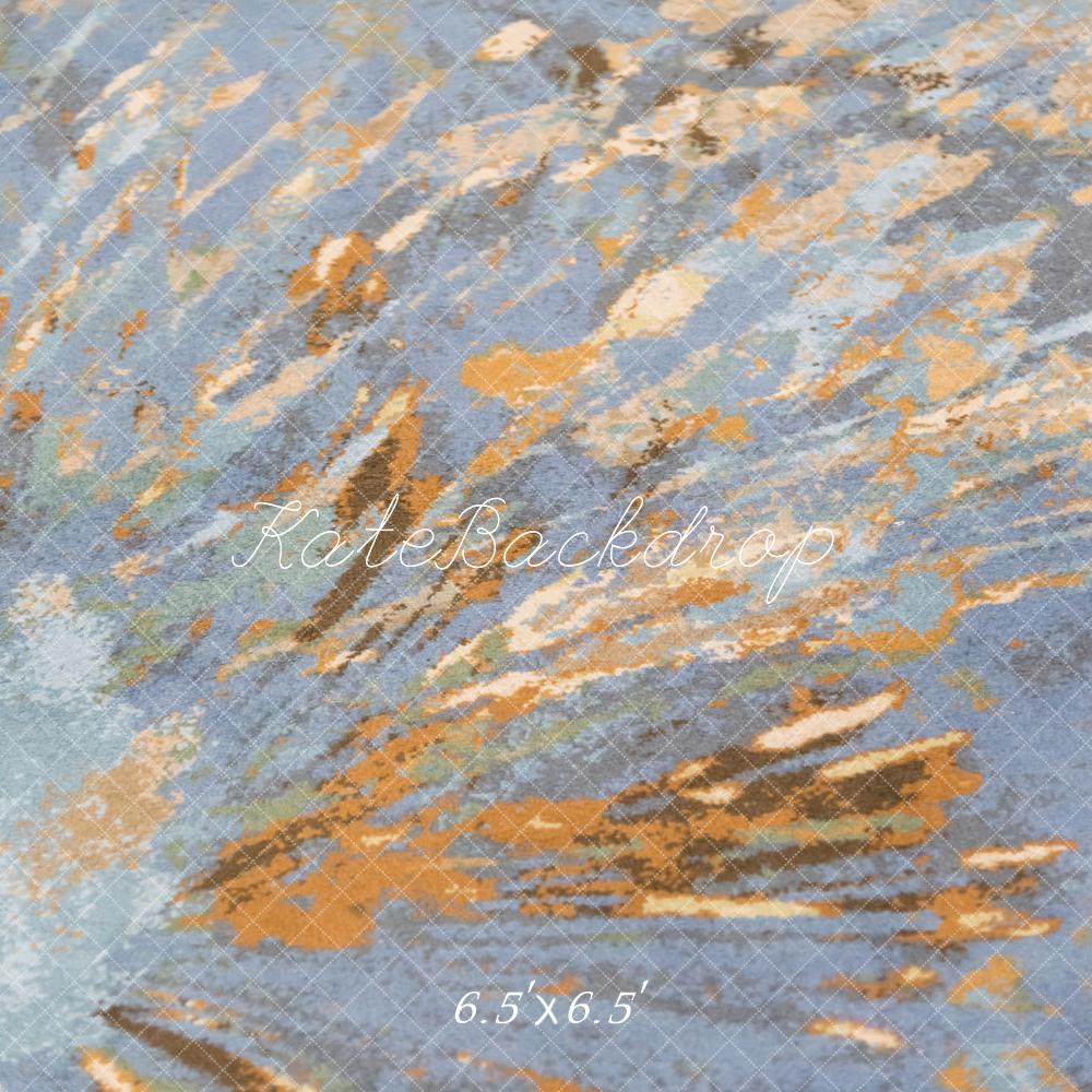 Kate Abstrakte Textur Grau Orange Hintergrund von Michele Ernst Photography - Kate Backdrop.de