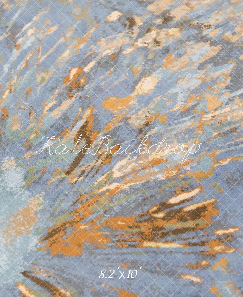 Kate Abstrakte Textur Grau Orange Hintergrund von Michele Ernst Photography - Kate Backdrop.de