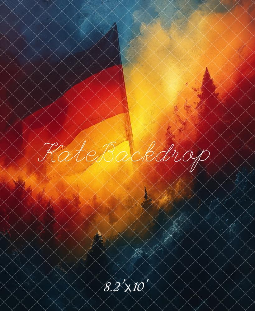 Kate Abstrakt Deutsche Flagge Nationalfeiertag Hintergrund entworfen von GQ - Kate Backdrop.de