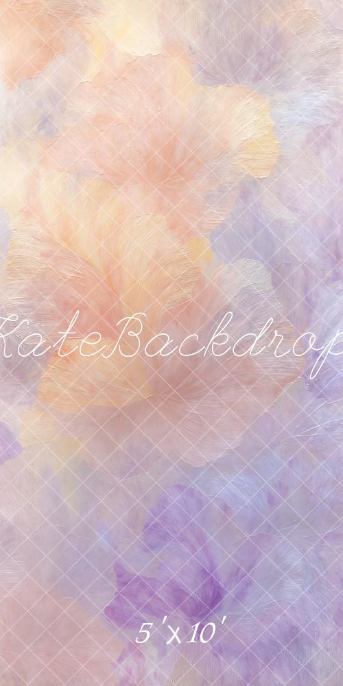 Kate Pastellrosa Bunte Rosa Lila Blumen Abstrakt Hintergrund Entworfen von Chain Photography - Kate Backdrop.de