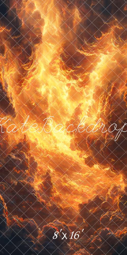 Kate Mode Fiery Himmel Abstrakte Textur Hintergrund Entworfen von Chain Photography - Kate Backdrop.de