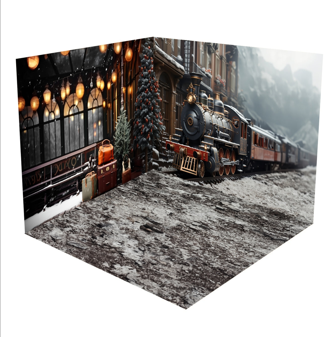 Kate Winter-Gepäckzug-Zimmer-Set (8ftx8ft&10ftx8ft&8ftx10ft) - Kate Backdrop.de