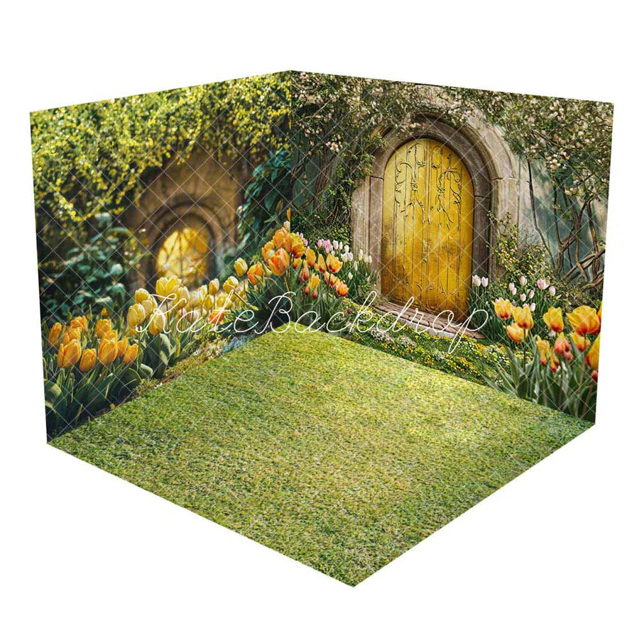 Kate Frühlings-Tulpenfeld-Zimmer-Set(8ftx8ft&10ftx8ft&8ftx10ft) - Kate Backdrop.de
