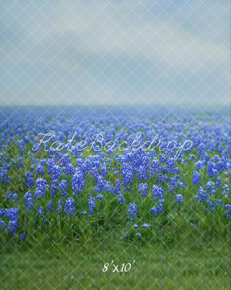 Kate Frühling Floral Bluebonnet Wiese Fleece Hintergrund - Kate Backdrop.de