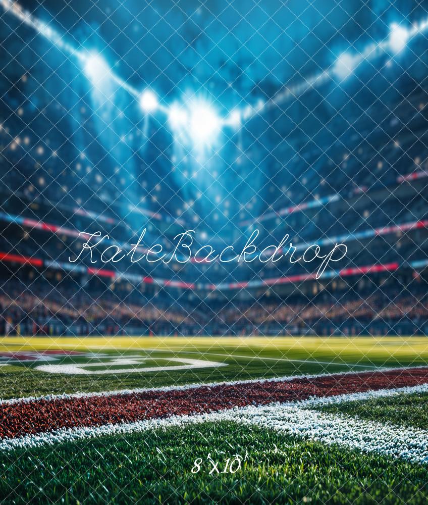 Kate Sport Fußball Stadion Nacht Fleece Hintergrund - Kate Backdrop.de