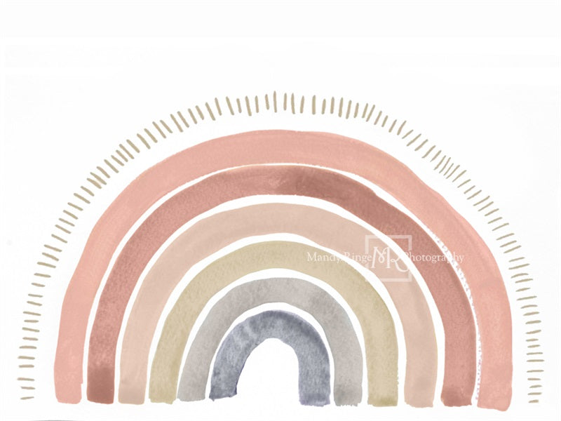 Kate Boho Regenbogen Fleece Hintergrund Entworfen von Mandy Ringe - Kate Backdrop.de