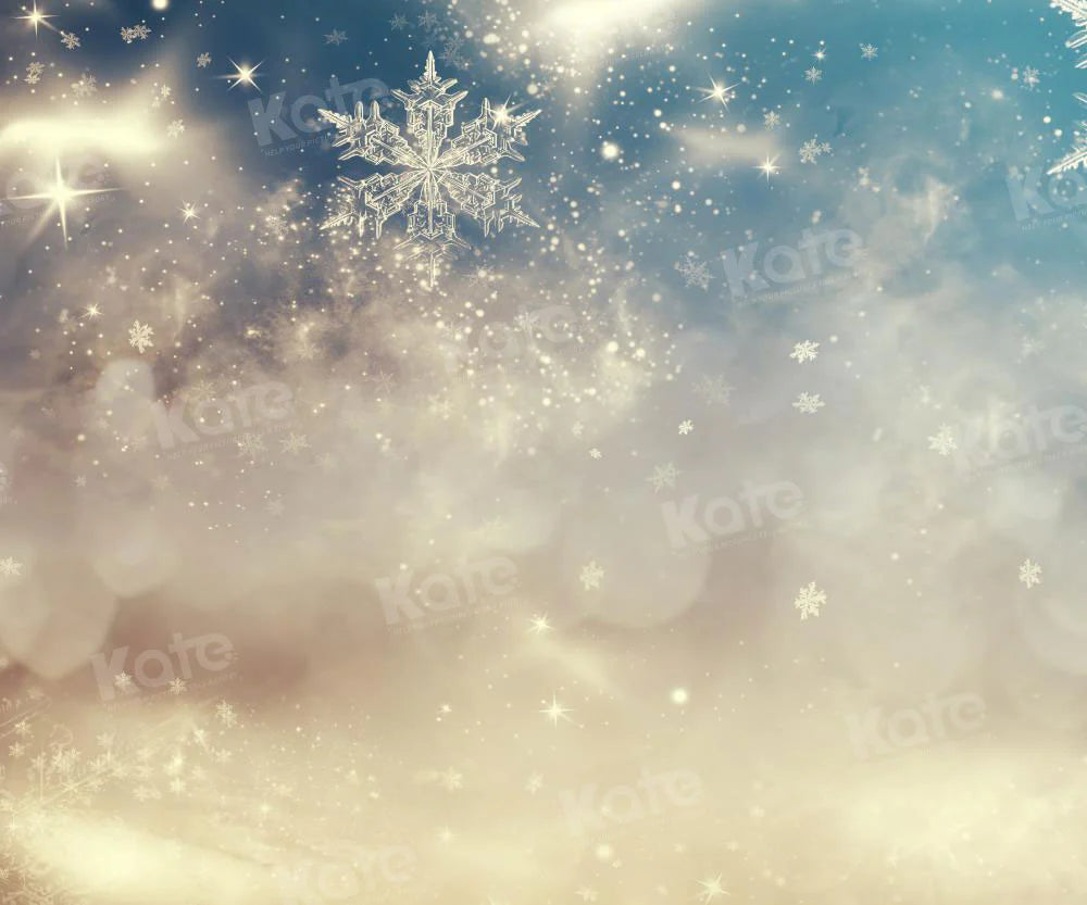 Kate Sparkling Frost Schneeflocken Hintergrund für Fotografie - Kate Backdrop.de